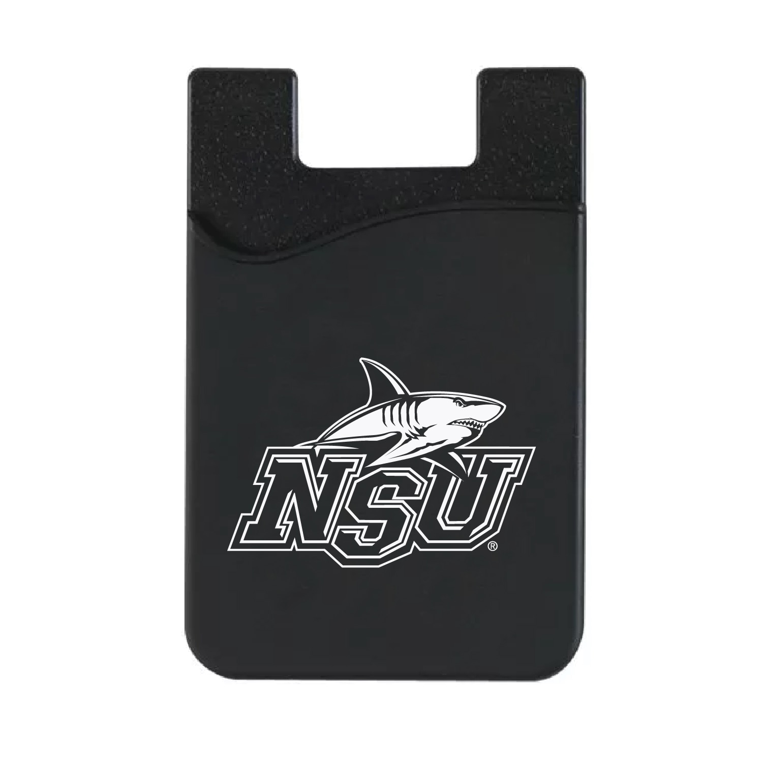 Nova Southeastern University - Black Leather Wallet Sleeve (Top Load), Classic V1