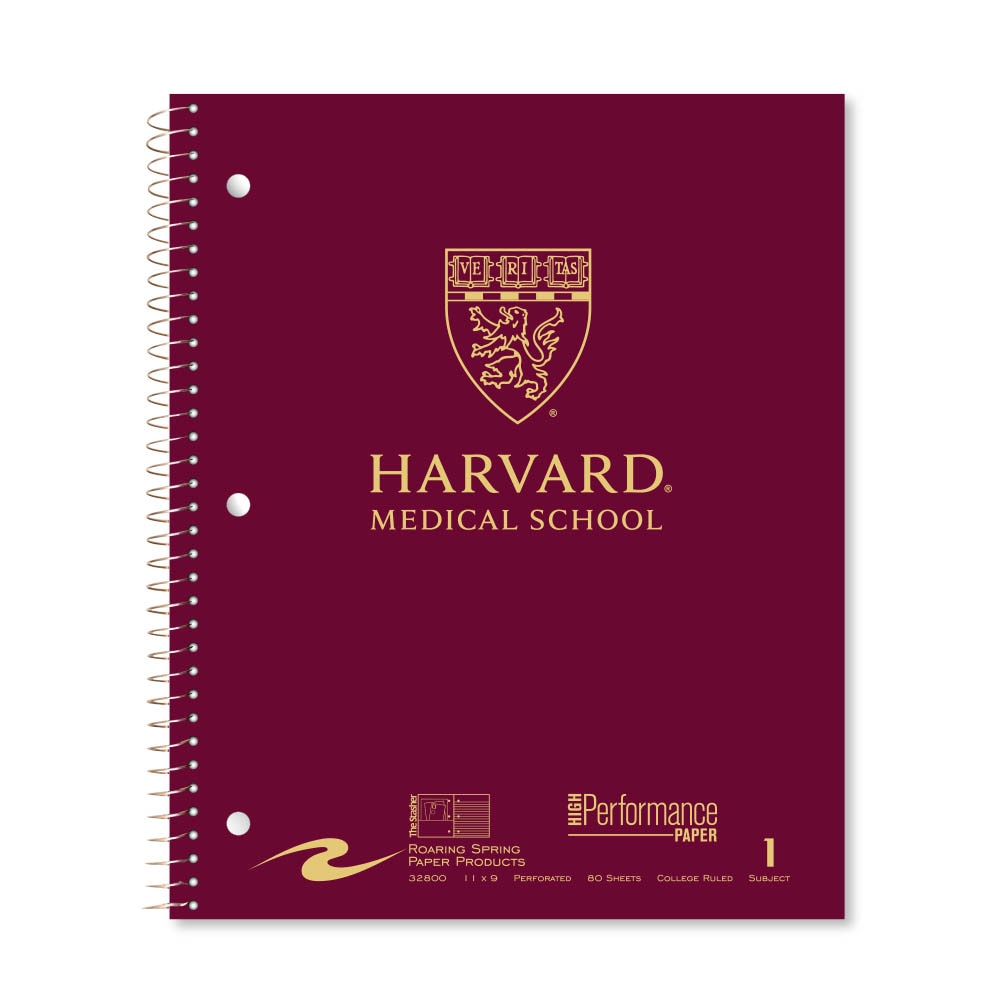 Roaring Premium 1 Subject Notebook, 8.5x11 College Ruled 20lb Paper, Pressboard Foil Cover