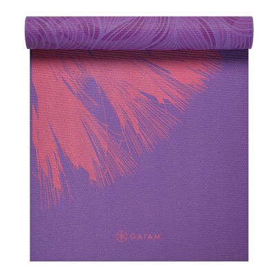 Gaiam Yoga Mat 6mm Reversible Dandelion Roar