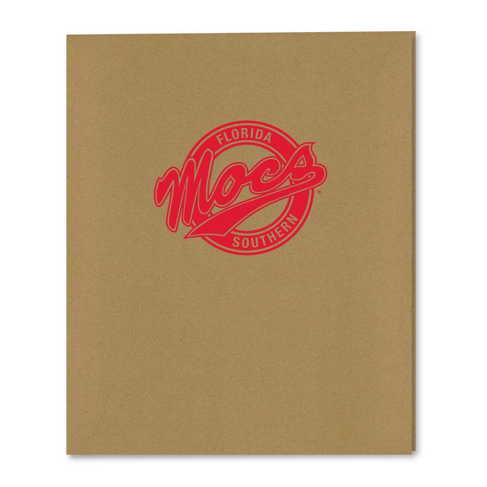 Recycled Emblematic Kraft 2 Pocket Folder, Classic