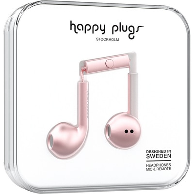 Happy Plugs Pink Gold Earbud Plus