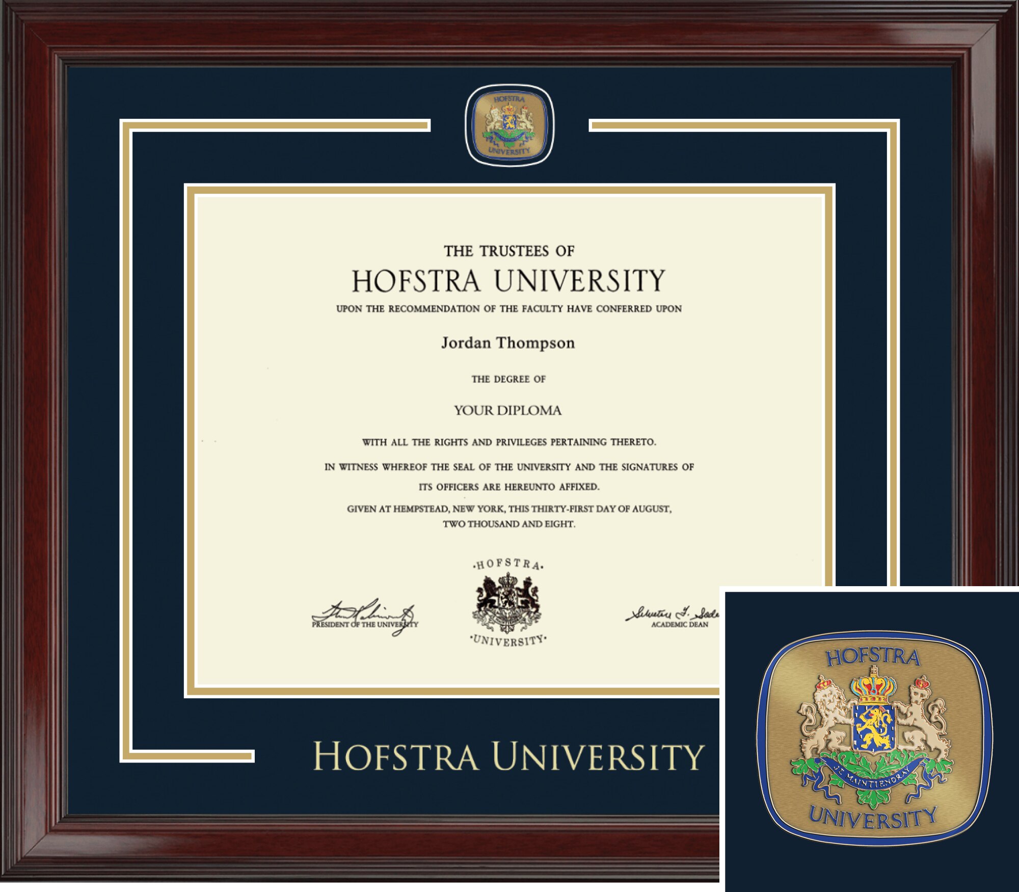 Church Hill Classics Showcase 11x14 Cherry Diploma Frame