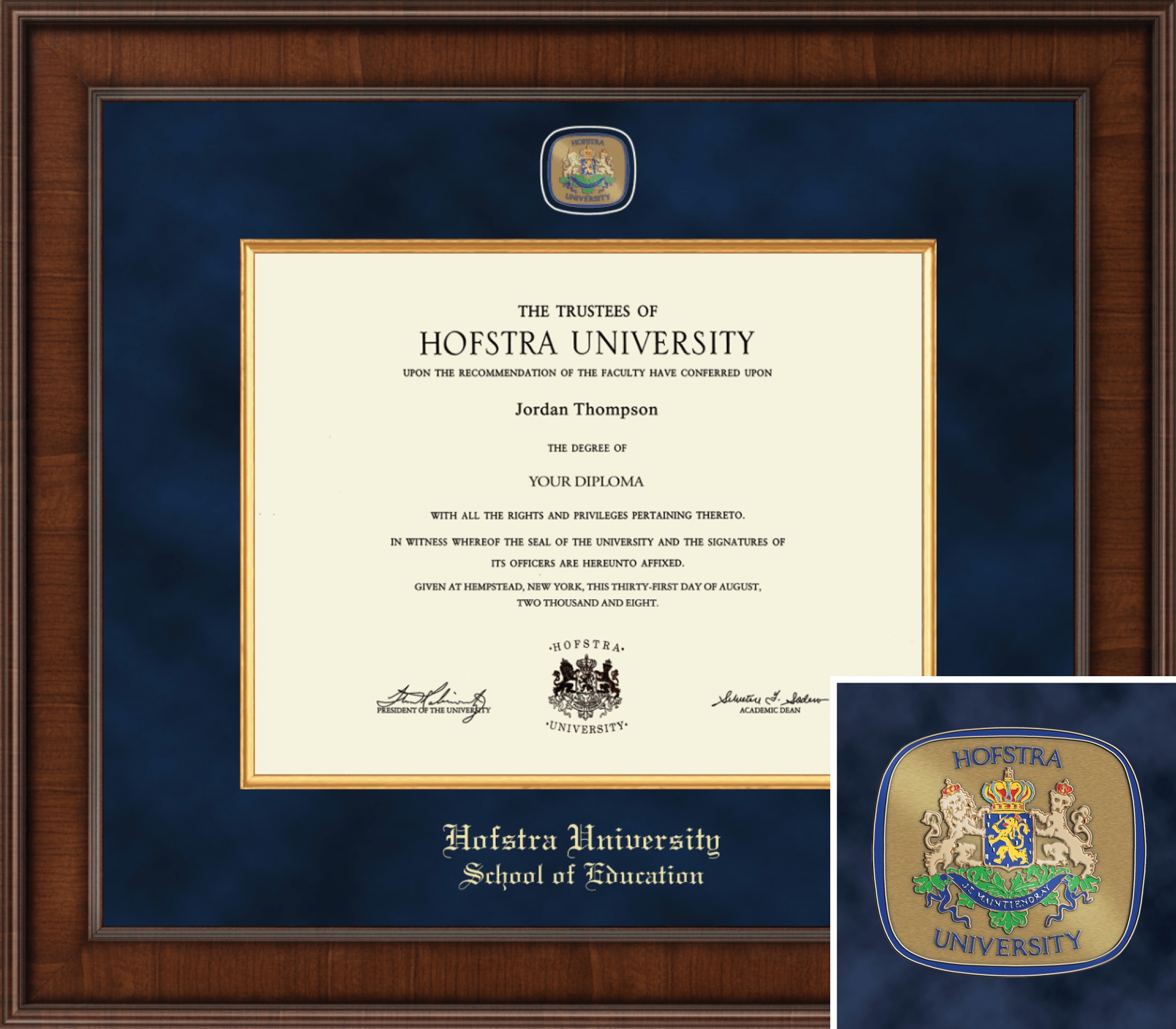 Church Hill Classics Presidential 11x14 Education Diploma Frame