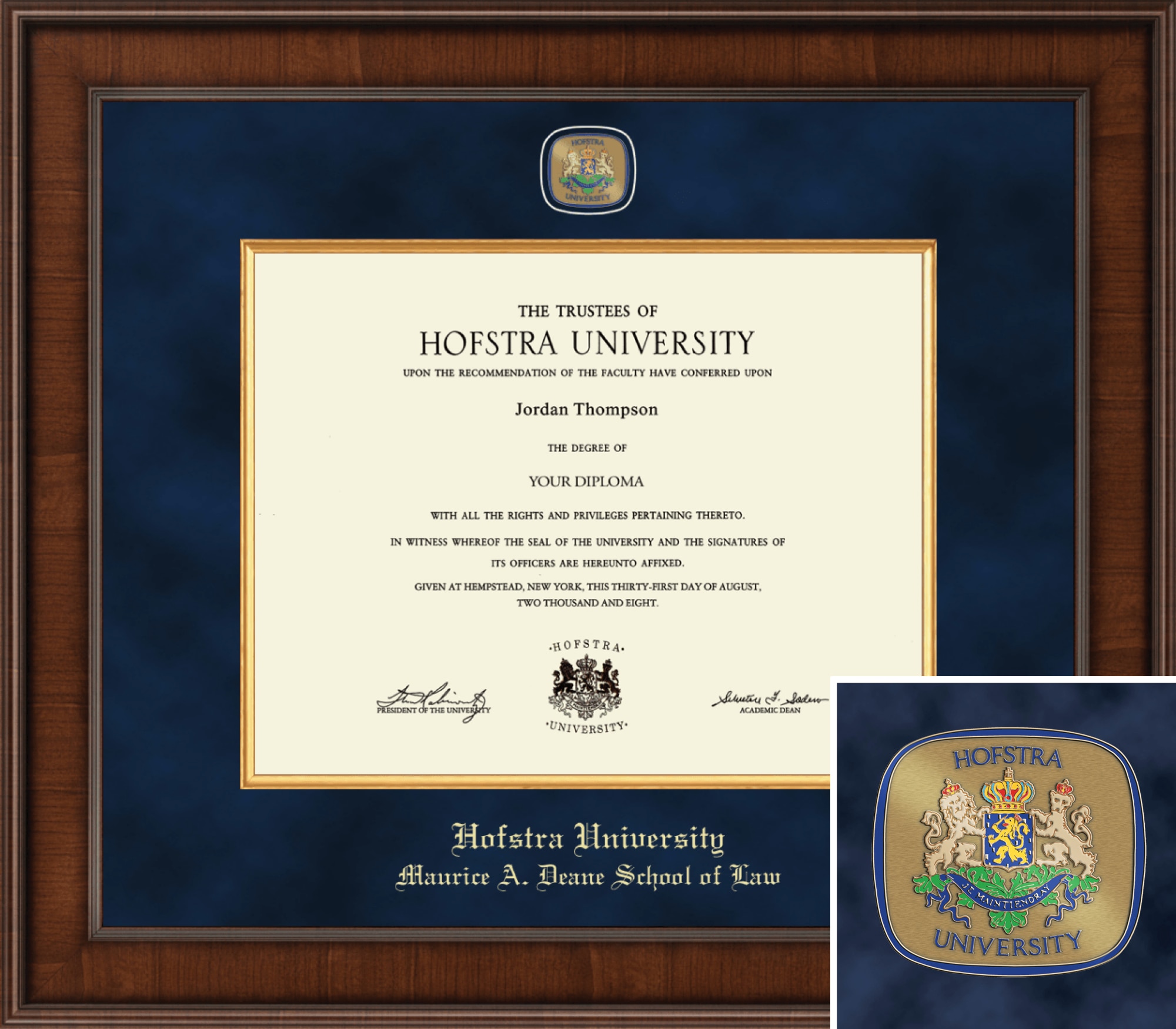 Church Hill Classics Presidential 11x14 Law Diploma Frame