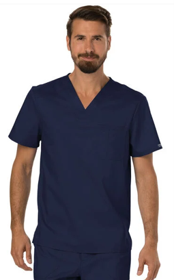 Unisex V-neck scrub top