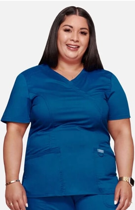 Womens V-Neck Scrub Top