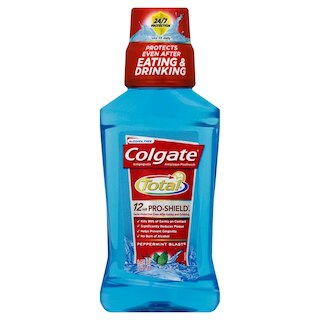 Image 1: Colgate Total Mouthwash Peppermint 8.4oz