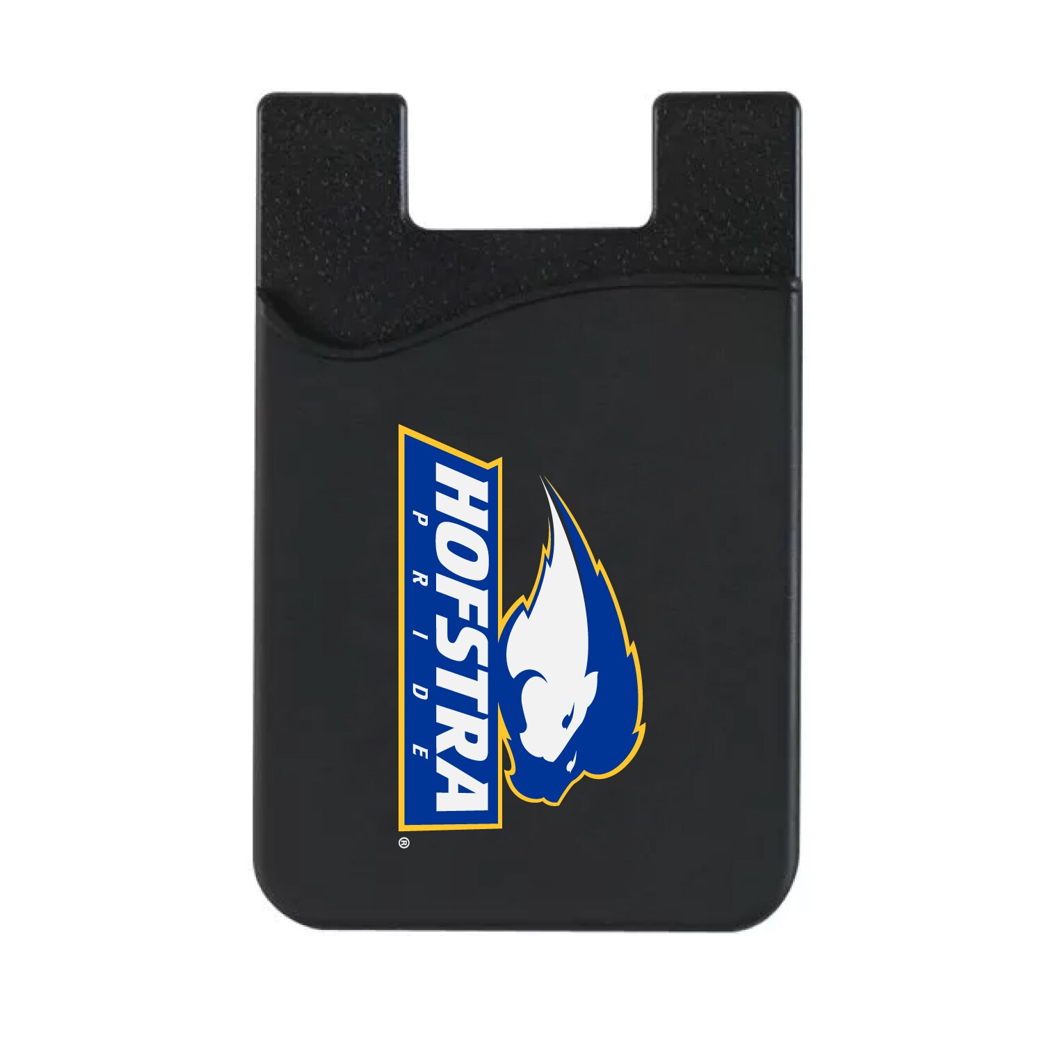 Hofstra University Leather Wallet Sleeve (Top Load), Black, Classic