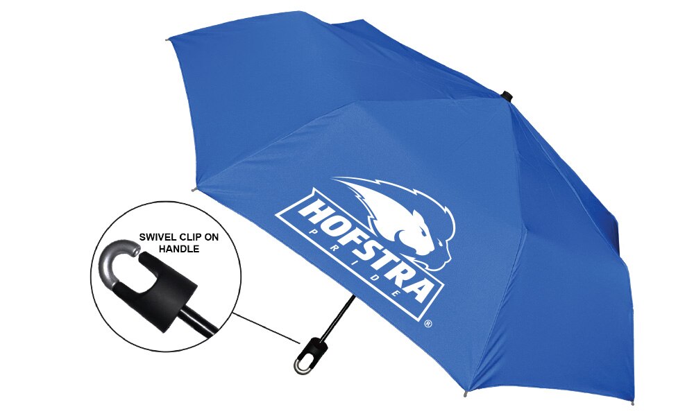 Hofstra University 8502 EMB 42" UMB Storm Clip Mini Folding