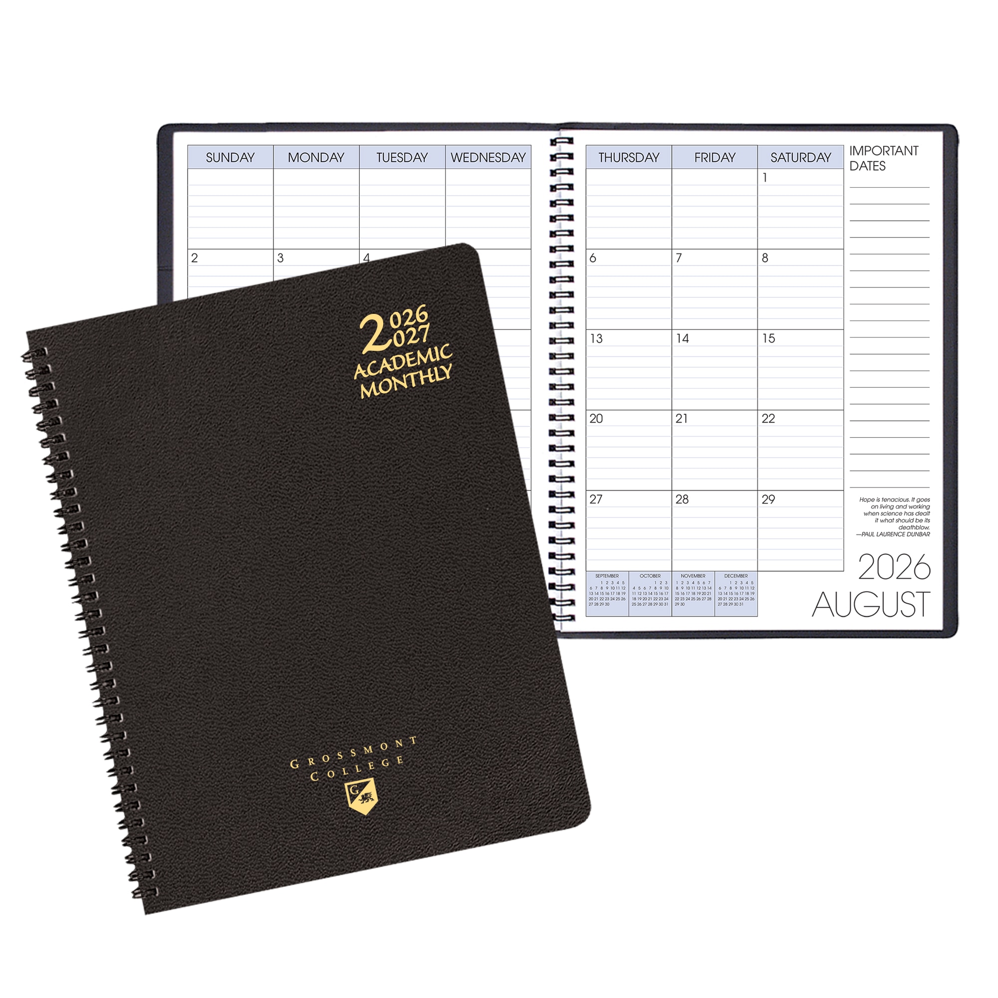 Payne '26-'27 Imprinted Academic Monthly Planner