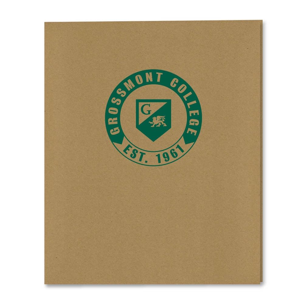 Recycled Emblematic Kraft 2 Pocket Folder, Classic