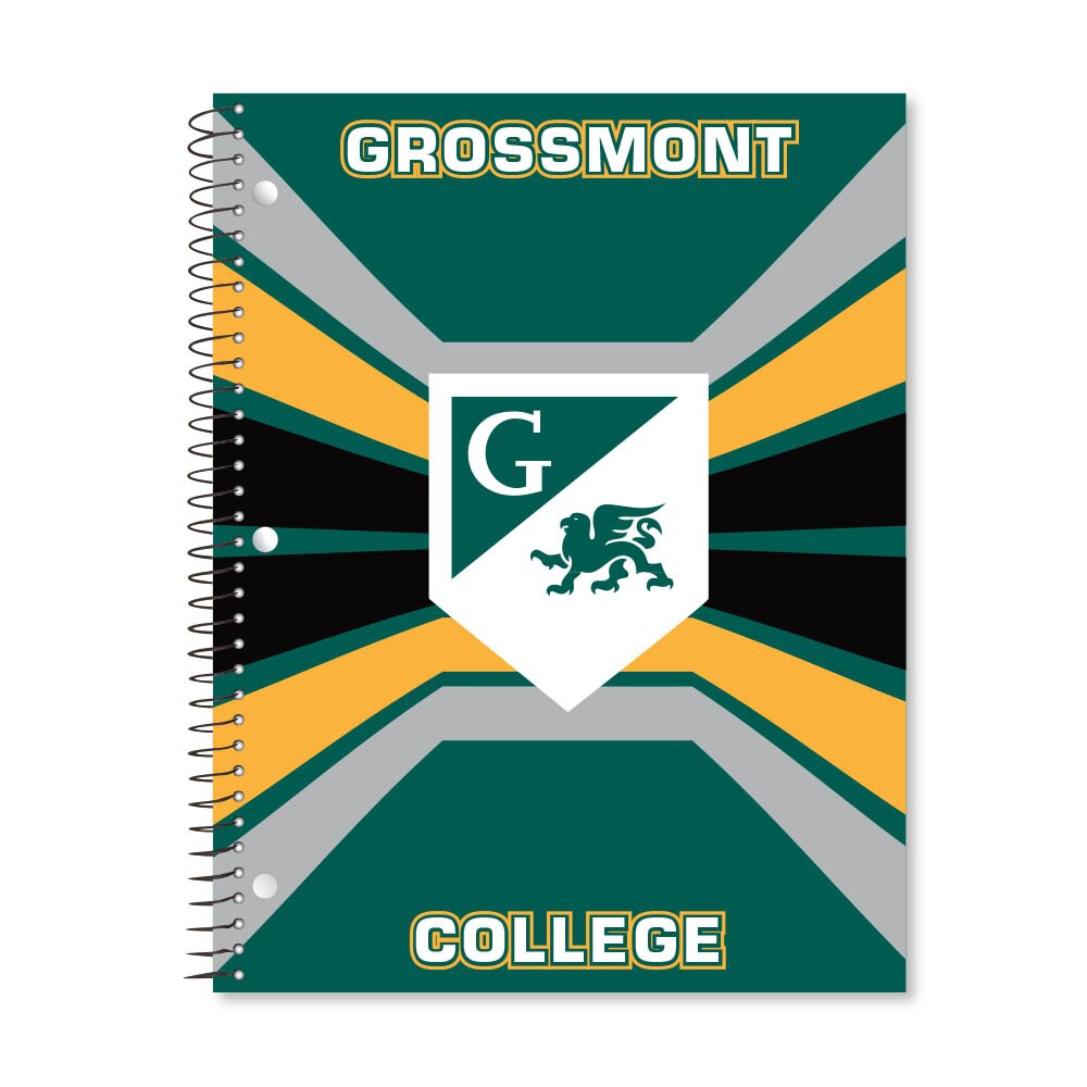 Digi Color Warp 1 Subject 11"x8.5" 70 Count College Ruled Spiral Notebook