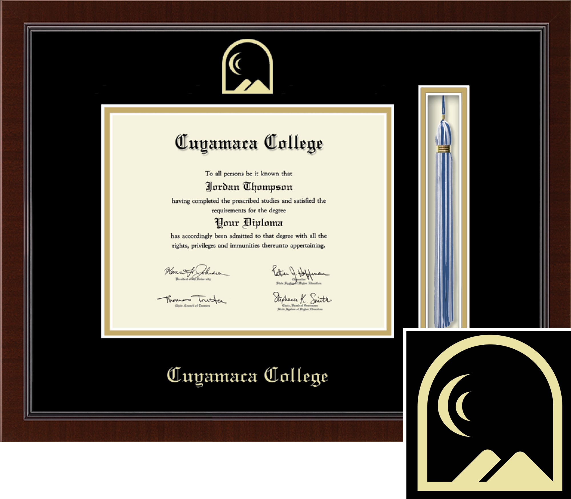 Church Hill Classics, Tassel, 8x10, Walnut, Diploma Frame