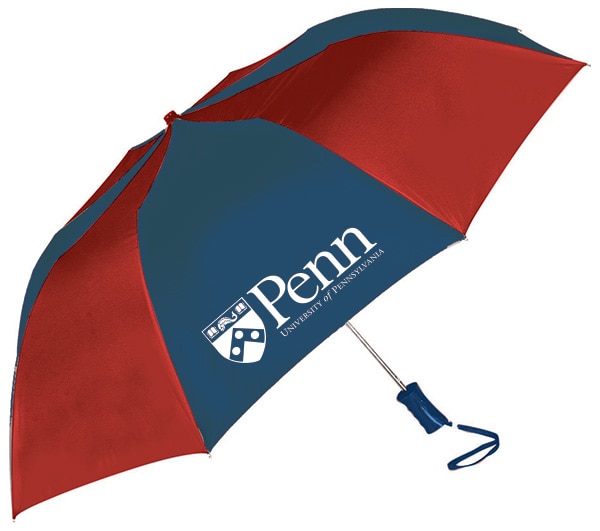 Pennsylvania Quakers"The Sport" 2-Tone Emblematic Umbrella Automatic Folding 48" Coverage