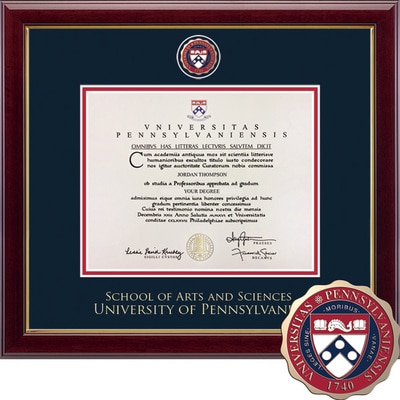 Church Hill Classics 9.75" x 12.25" Masterpiece Cherry School of Arts and Sciences Diploma Frame