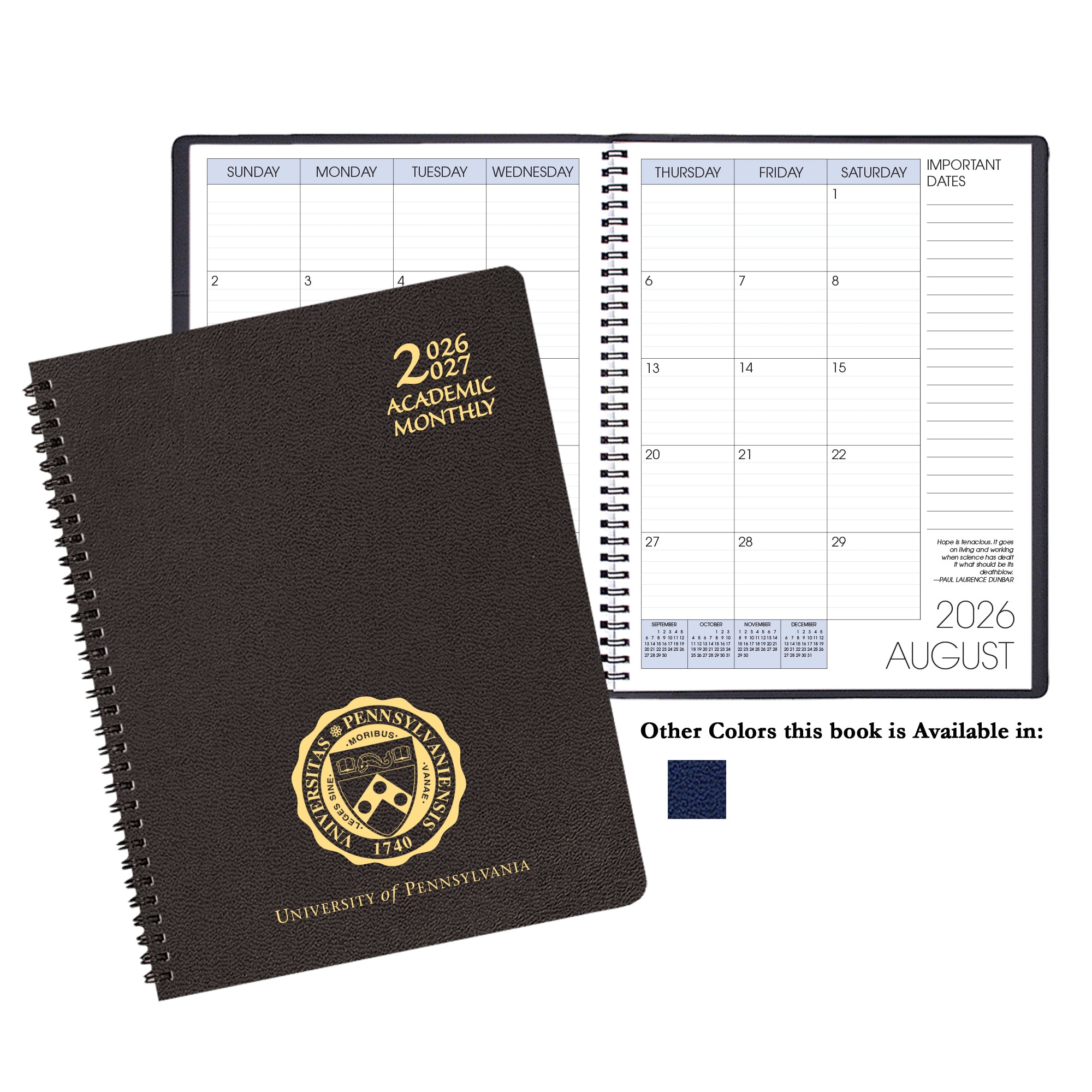 Payne '26-'27 Imprinted Academic Monthly Planner