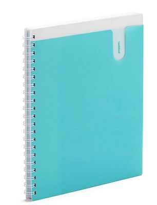Poppin Aqua 3Subject Pocket Spiral Notebook
