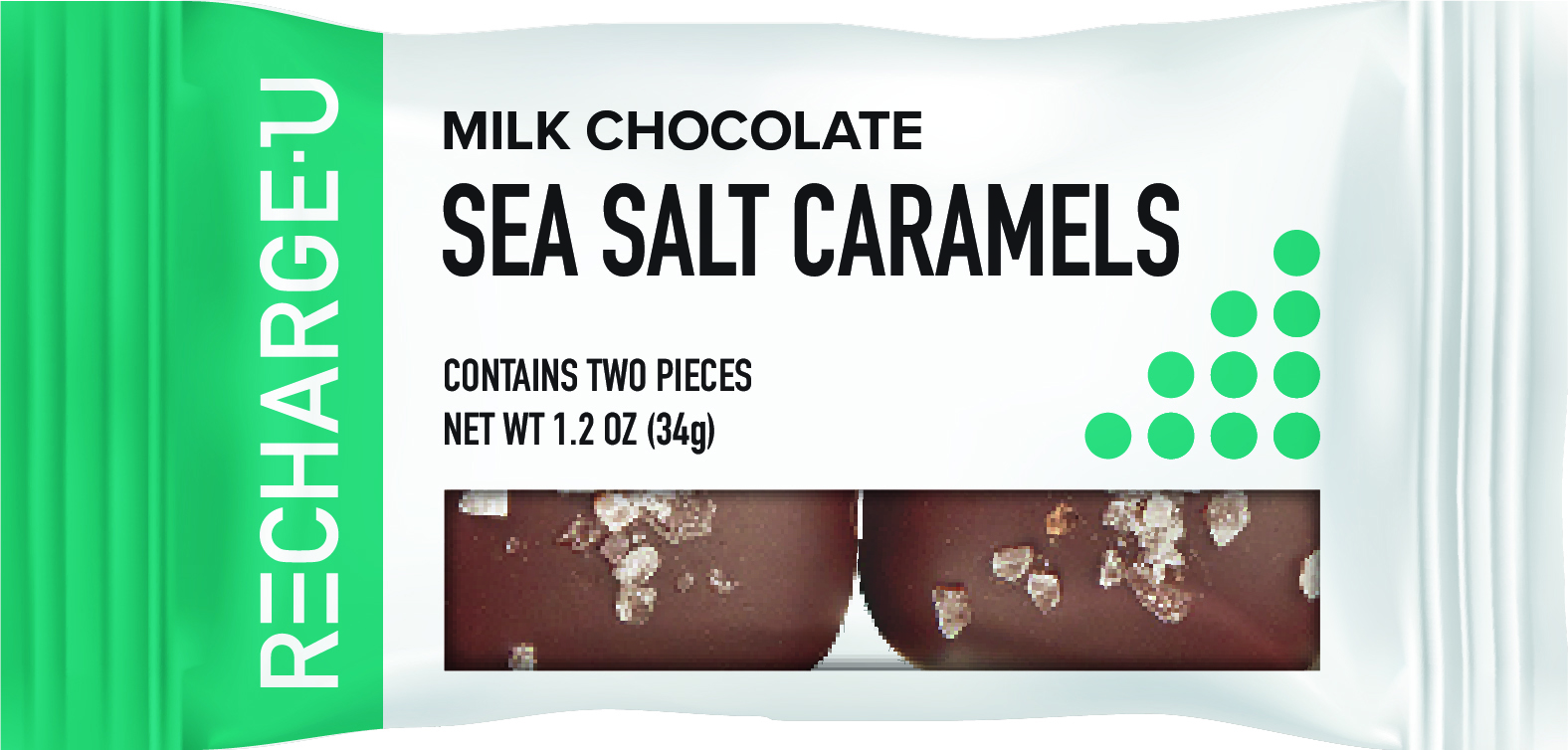 MILK CHOCOLATE SEA SALT CARAMELS - RECHARGEU