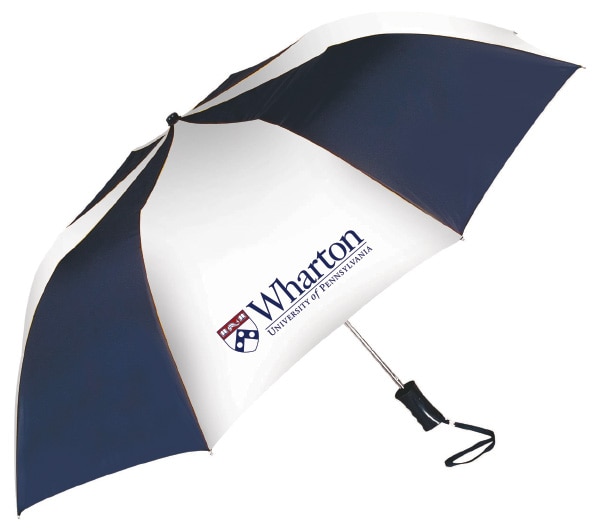 "The Sport" 2-Tone Emblematic Umbrella 48" Auto Folding