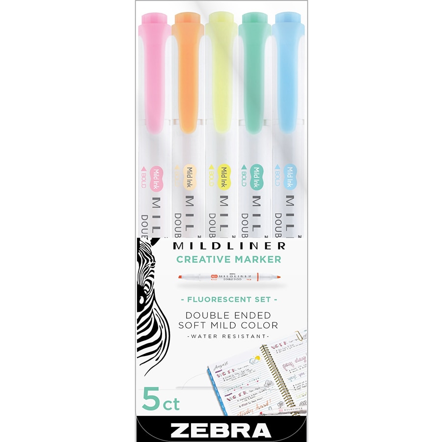 Zebra Mildliner Highlighters- Double Ended — The DIME Store