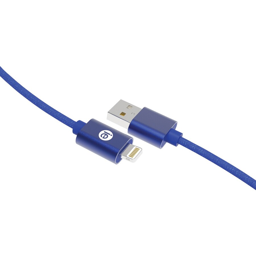 iEssentials 10ft Braided USB Apple Lightning Cable Blue