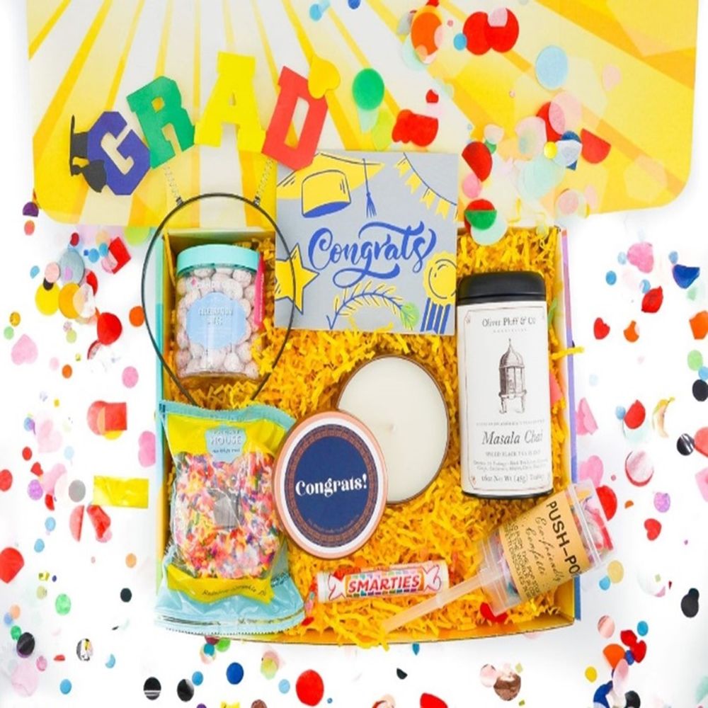 Congrats Grad Care Package - They did it, help celebrate by sending this Proud Grad Gift Box right to their door. (Care Package Depot)