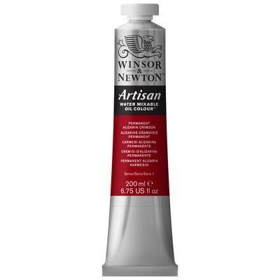 Winsor & Newton Artisan Water Mixable Oil Colours, 200ml Tube, Permanent Alizarin Crimson