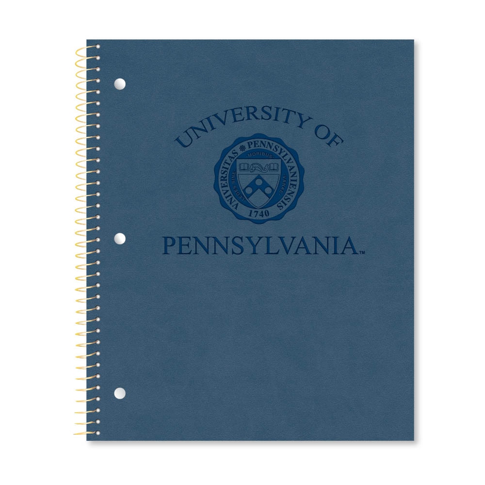 Roaring Premium 1 Subject Notebook, 8.5x11 College Ruled 20lb Paper, Impressions Leatherette Burnish Cover