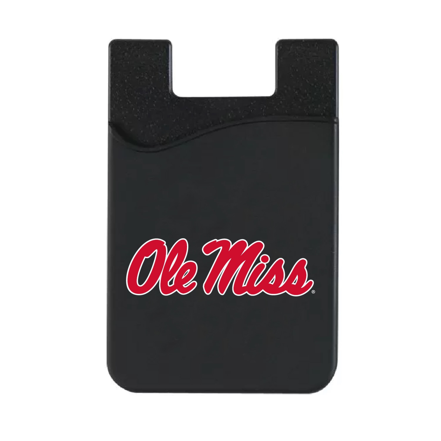 University of Mississippi Leather Wallet Sleeve (Top Load), Black, Classic