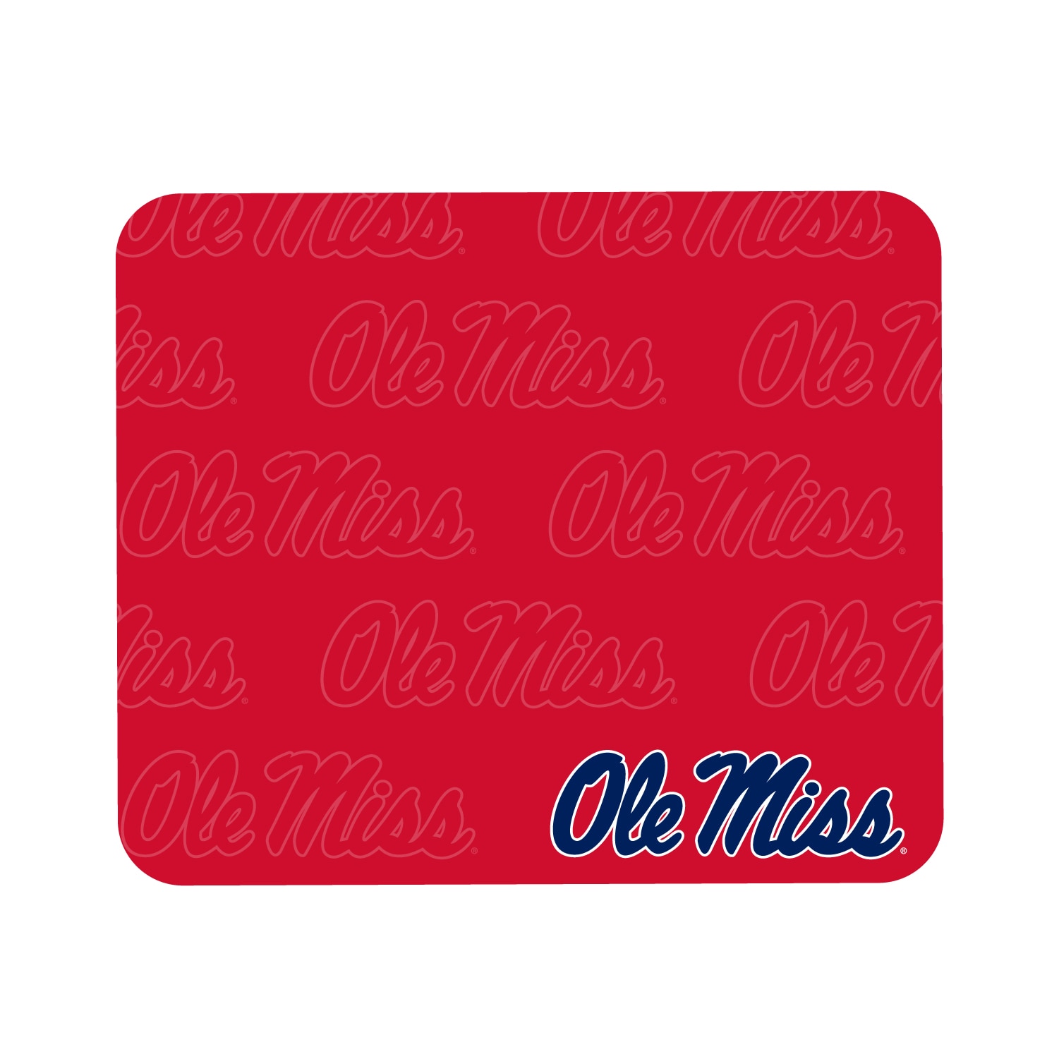 University of Mississippi Mousepad, Mascot Repeat V1