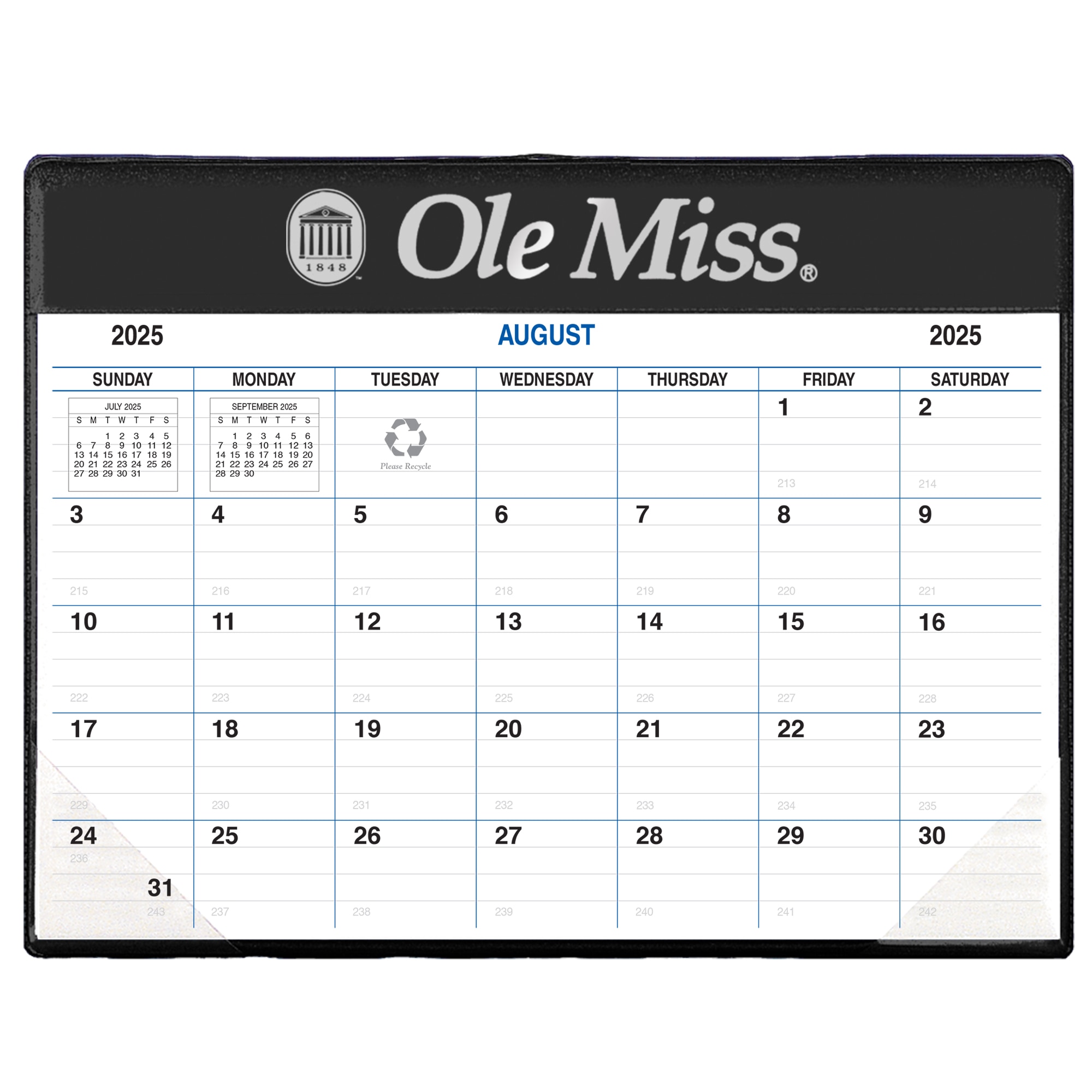 Payne 25-26 Imprinted Academic Calendar Pad Planner 8.5"x11"