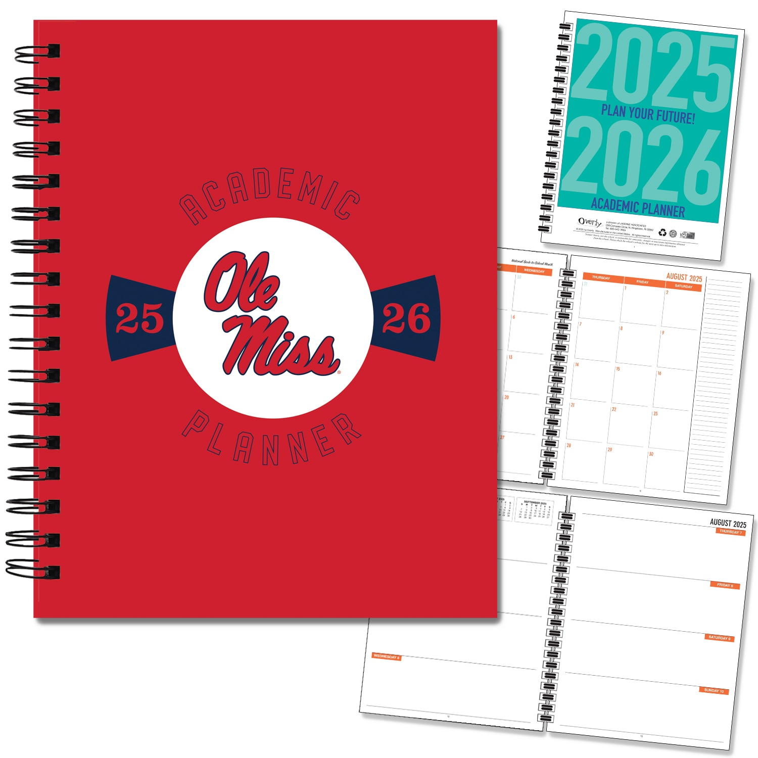 Traditional Mascot Hard Cover Imprinted Planner 25-26 AY 7x9