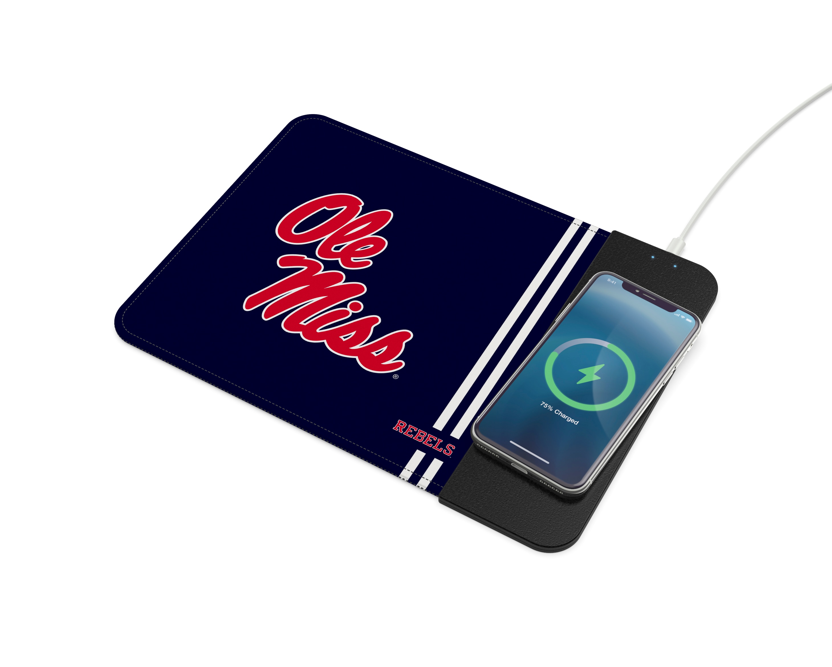 Ole Miss Rebels Wireless Charging Mousepad