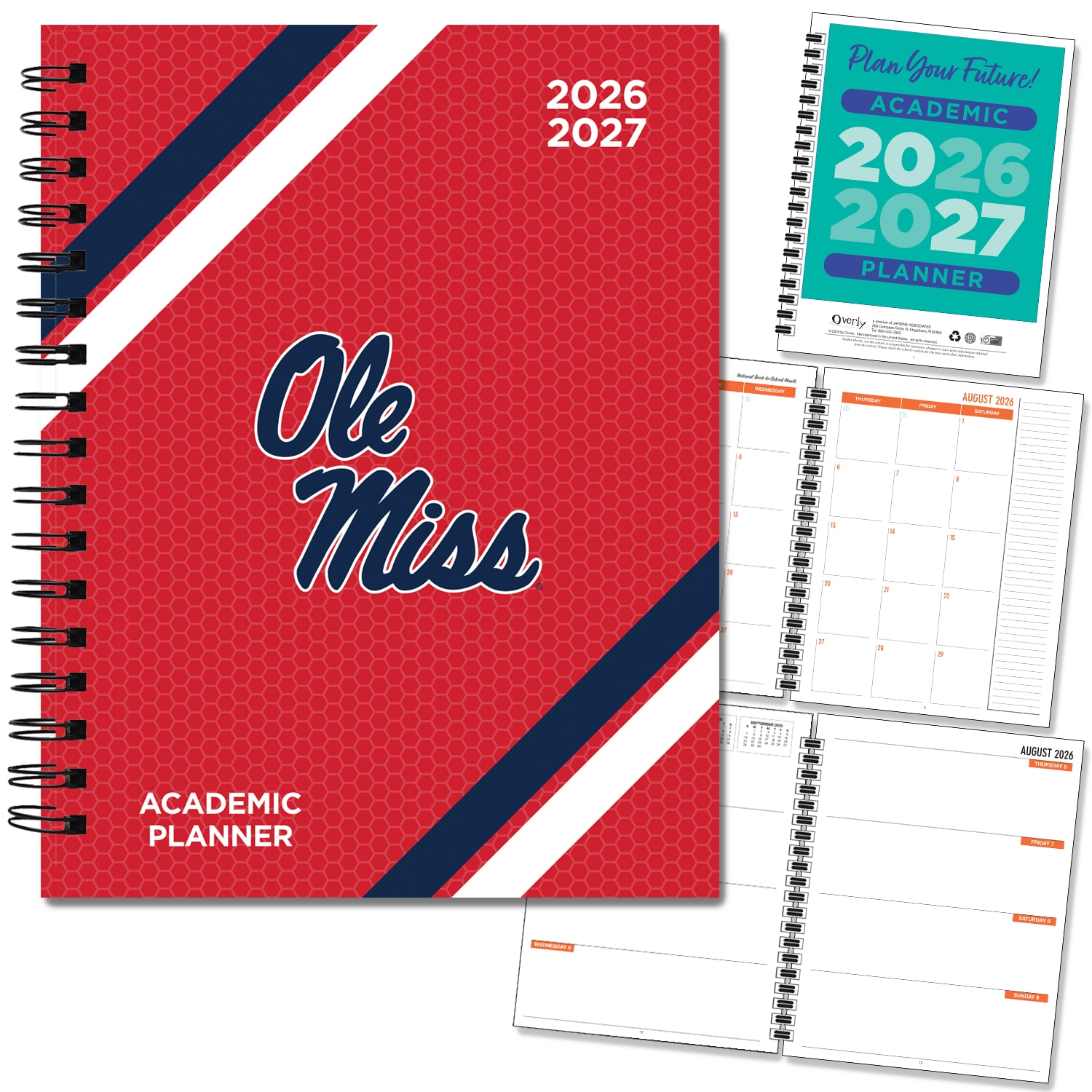 Spirit Wordmark Hard Cover Imprinted Planner 26-27 AY 7x9