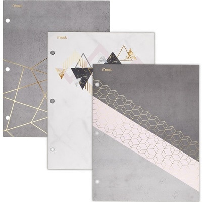 Mead Modern Chic 2Pocket Paper Folder Assorted Designs