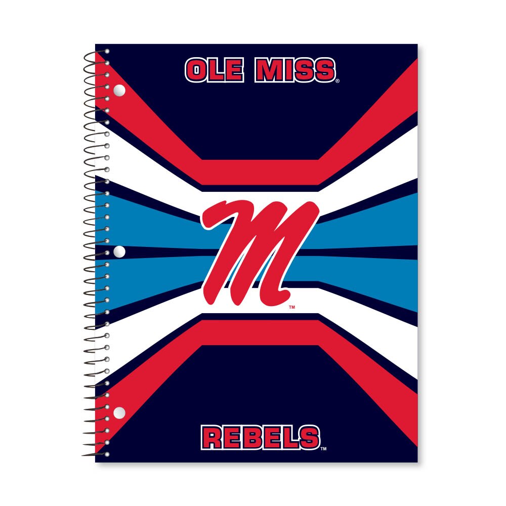 Digi Color Warp 1 Subject 11"x8.5" 70 Count College Ruled Spiral Notebook