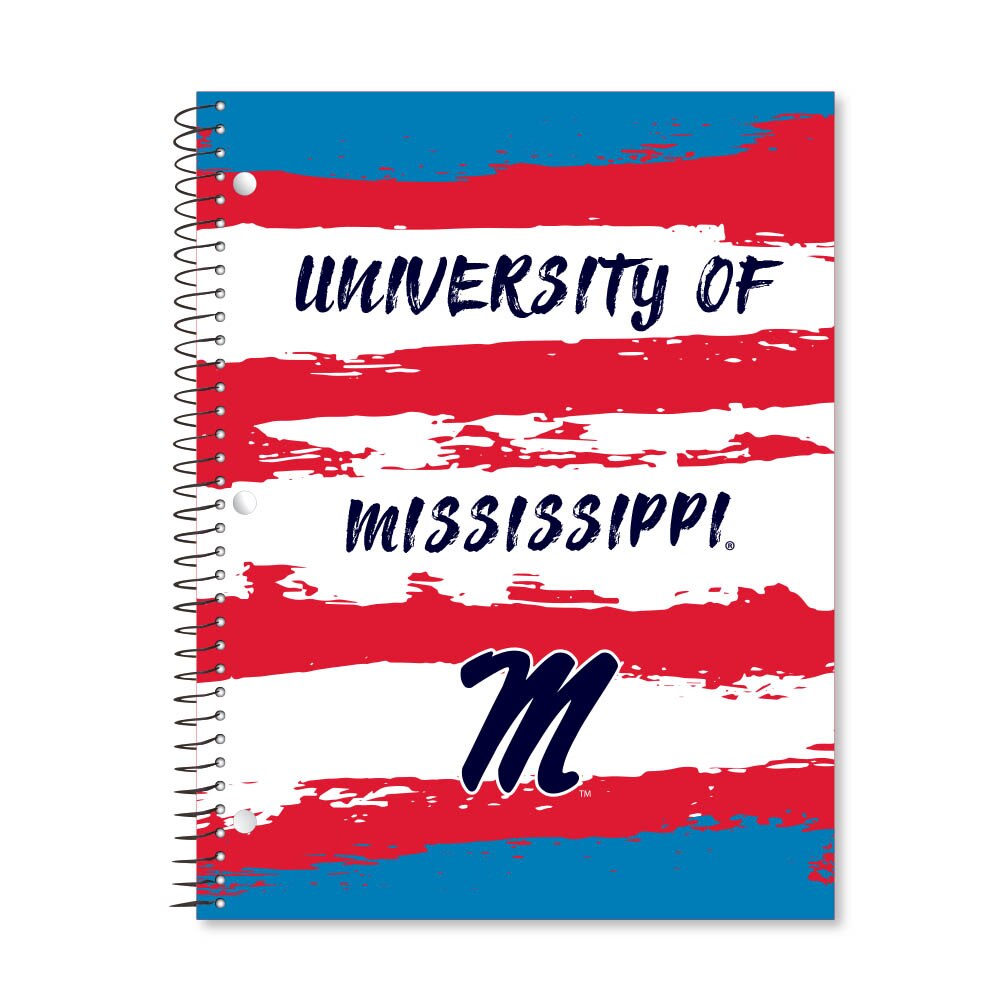Digi Paint Strokes 1 Subject 11"x8.5" 70 Count College Ruled Spiral Notebook