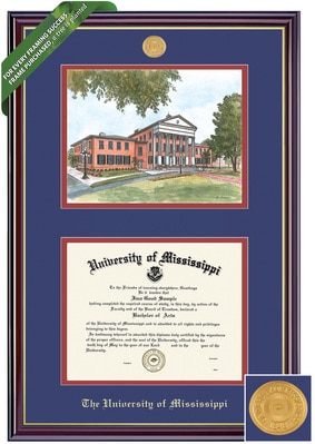 Framing Success 8.5 x 11 Windsor Gold Medallion Bachelors, Masters, PhD Diploma/Litho Frame