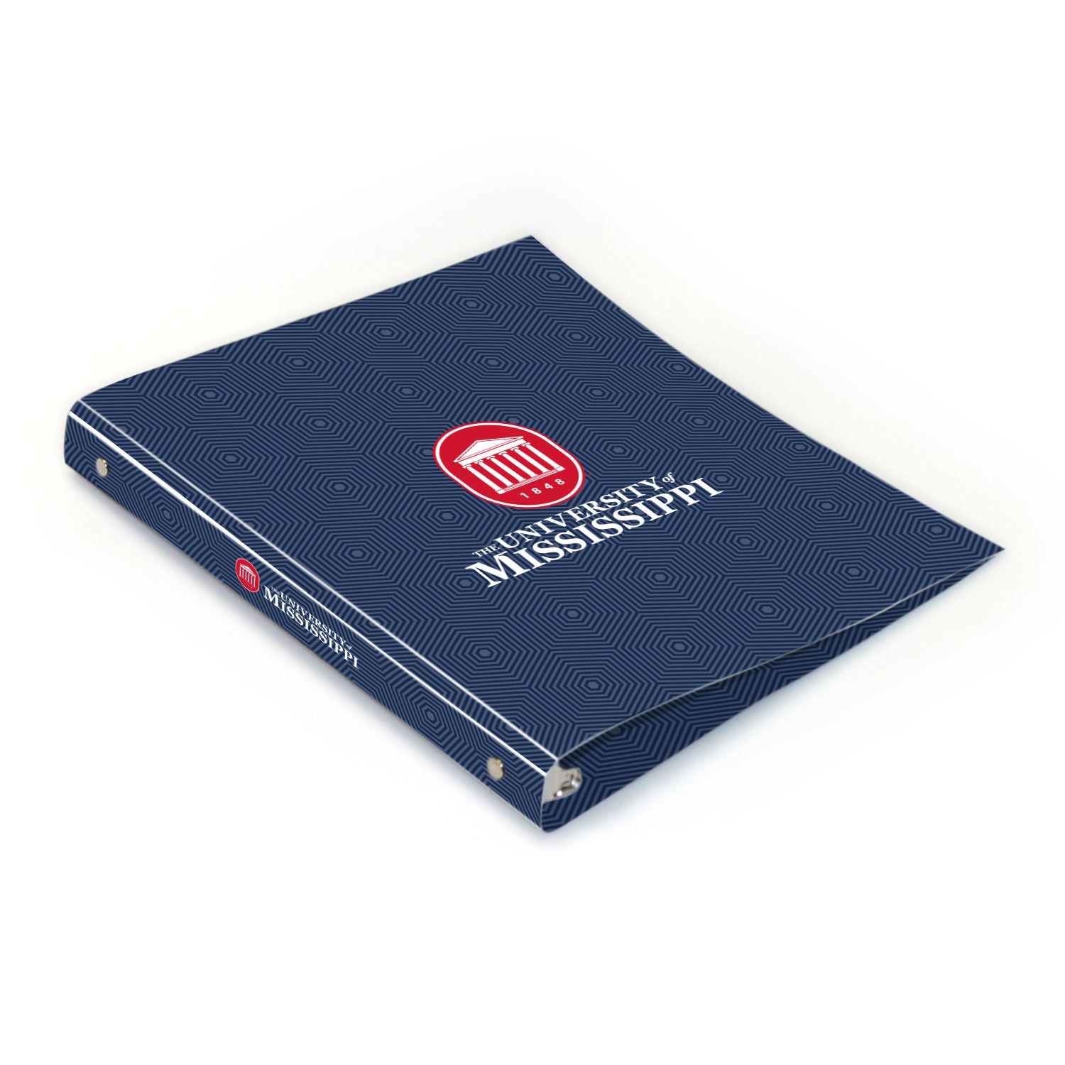 Ole Miss Full Color 2 sided Imprinted Flexible 1" Logo 1 Binder 10.5" x 11.5"
