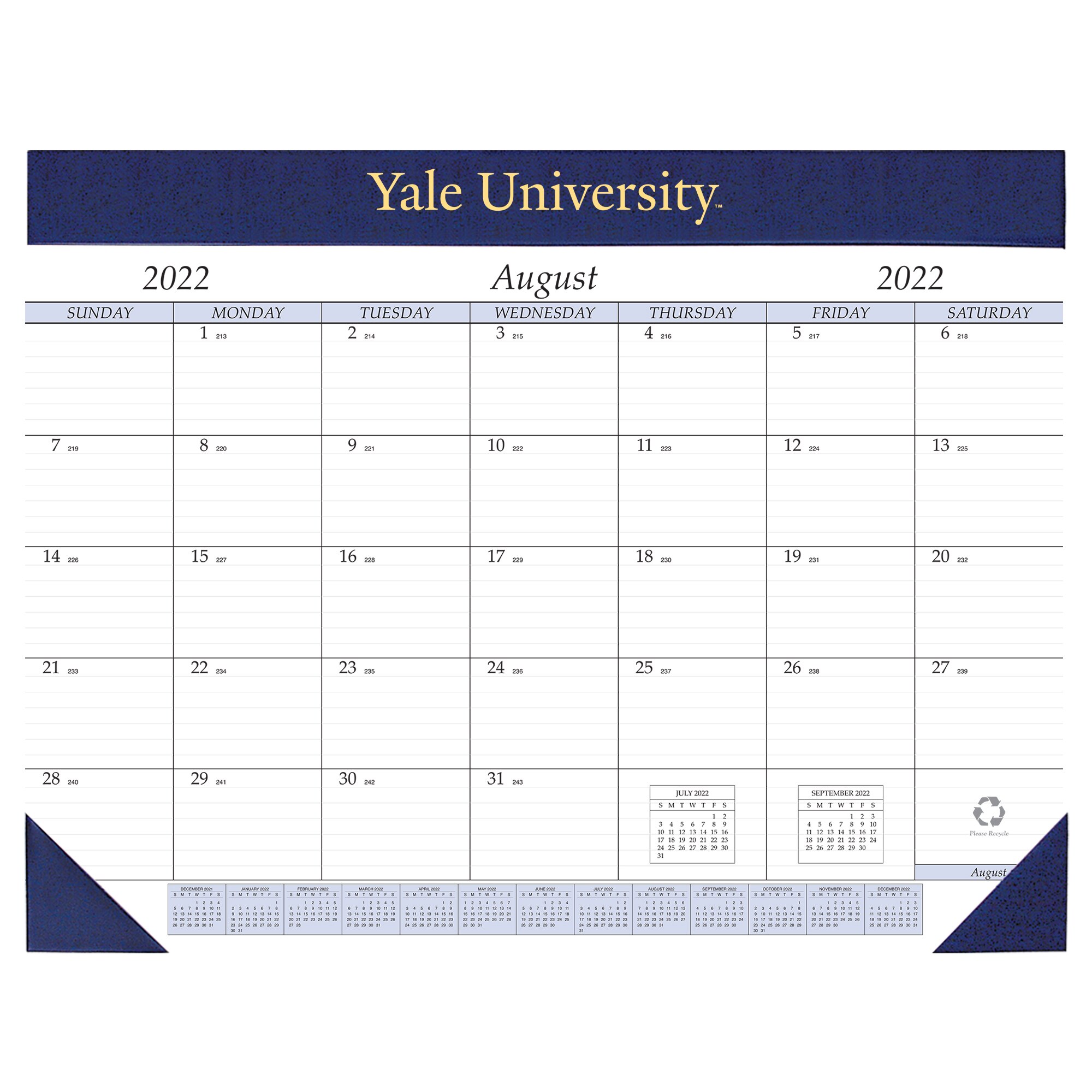 Payne 2022-23 Imprinted Academic Desk Pad Calendar 17x22