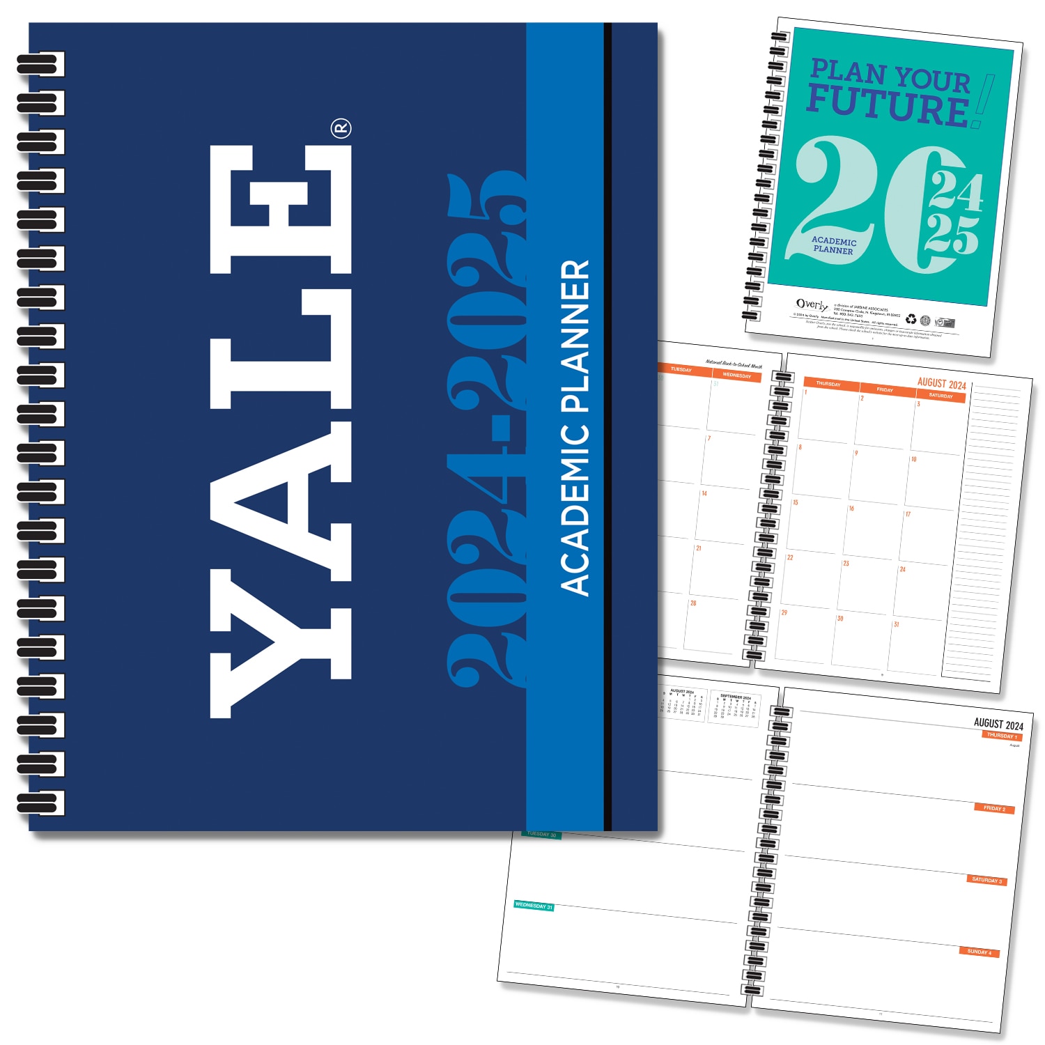 FY 25 Traditional Soft Touch Spot Varnish - School Name Imprinted Planner 24-25 AY 7x9
