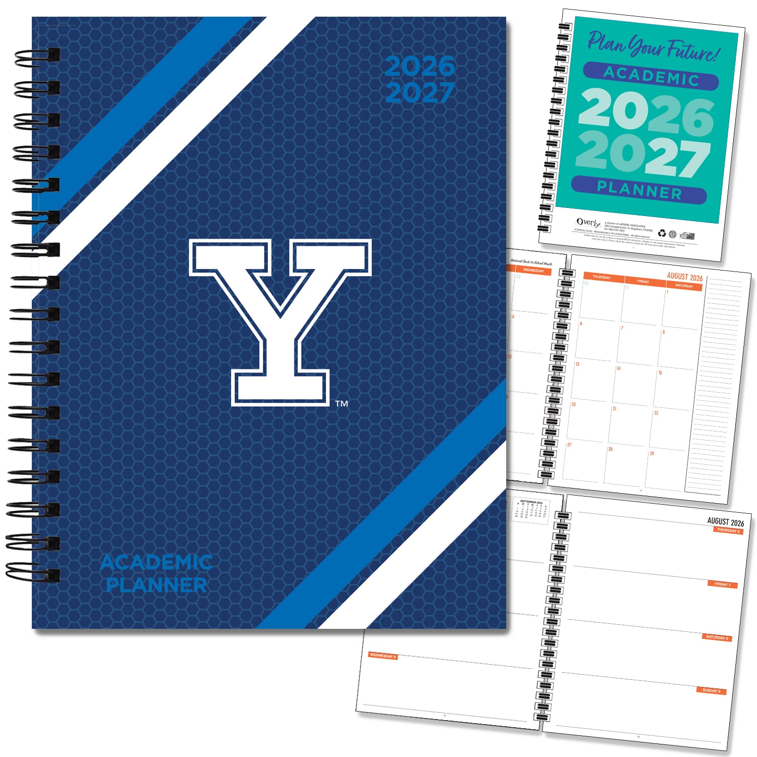 Spirit Wordmark Hard Cover Imprinted Planner 26-27 AY 7x9