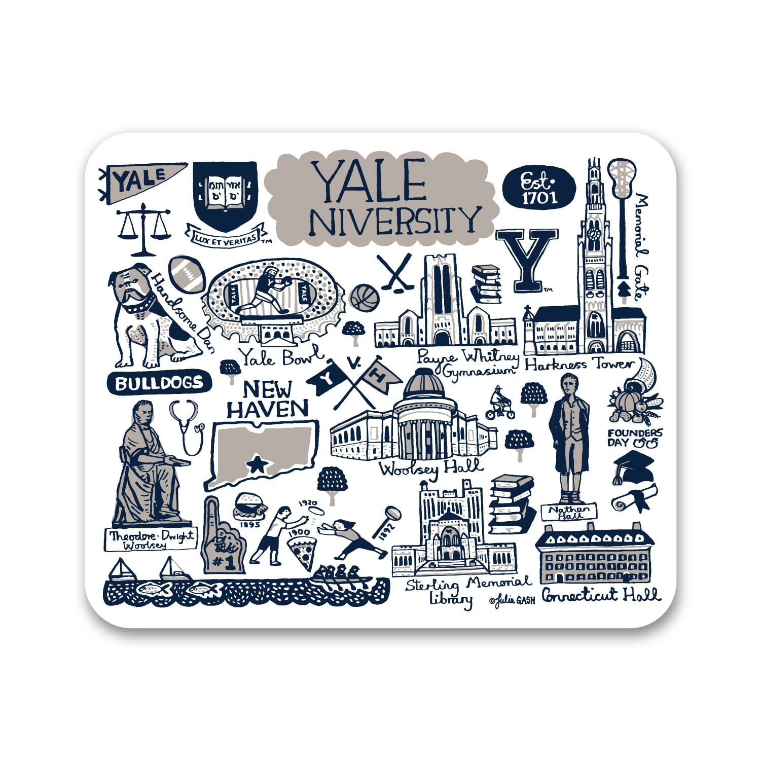 Julia Gash Cityscape Mouse Pad