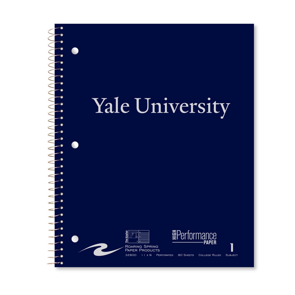 Roaring Premium 1 Subject Notebook, 8.5x11 College Ruled 20lb Paper, Pressboard Foil Cover