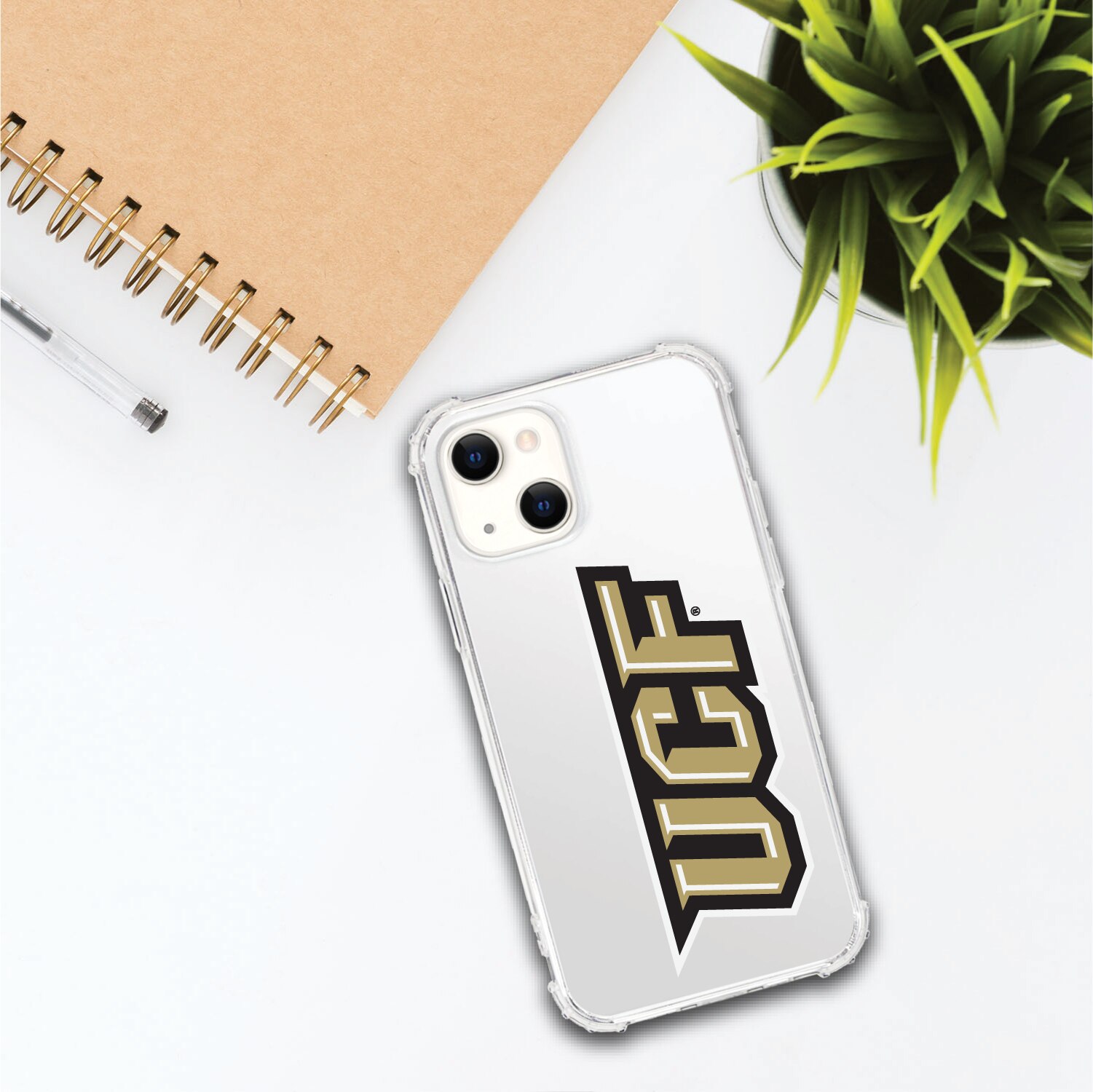 University of Central Florida V2 Clear Tough Edge Phone Case, Classic V1 - iPhone 14