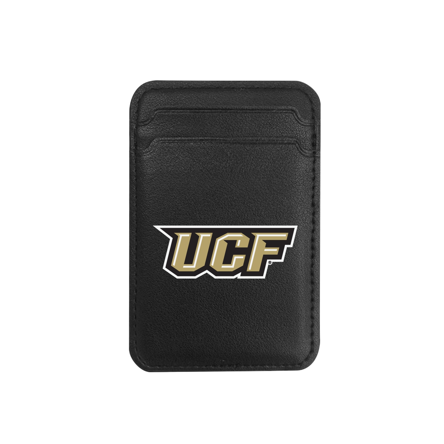 University of Central Florida V2 - Leather Wallet Sleeve (Top Load, Mag Safe), Black, Classic V1
