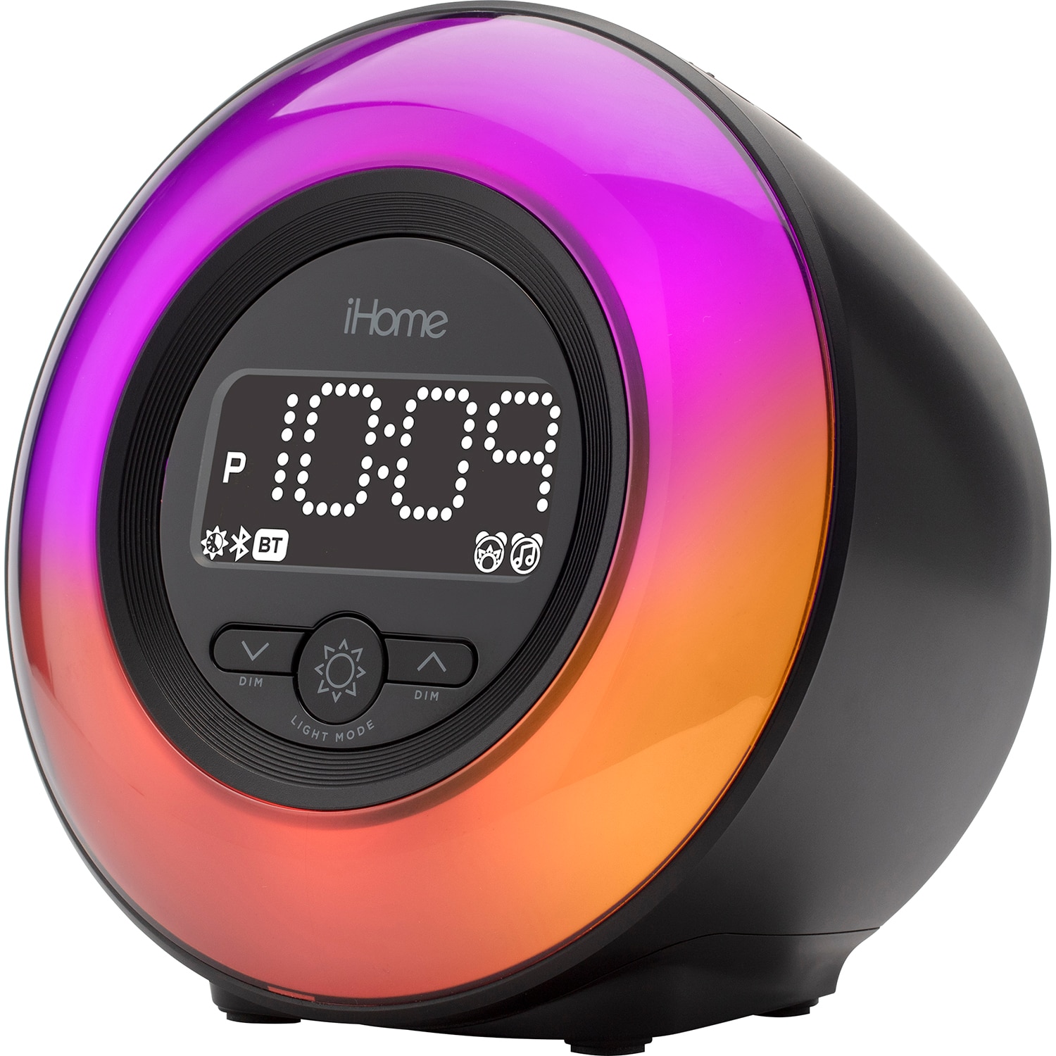 iHome Powerclock Glow Bluetooth Color Changing FM Alarm Clock Radio