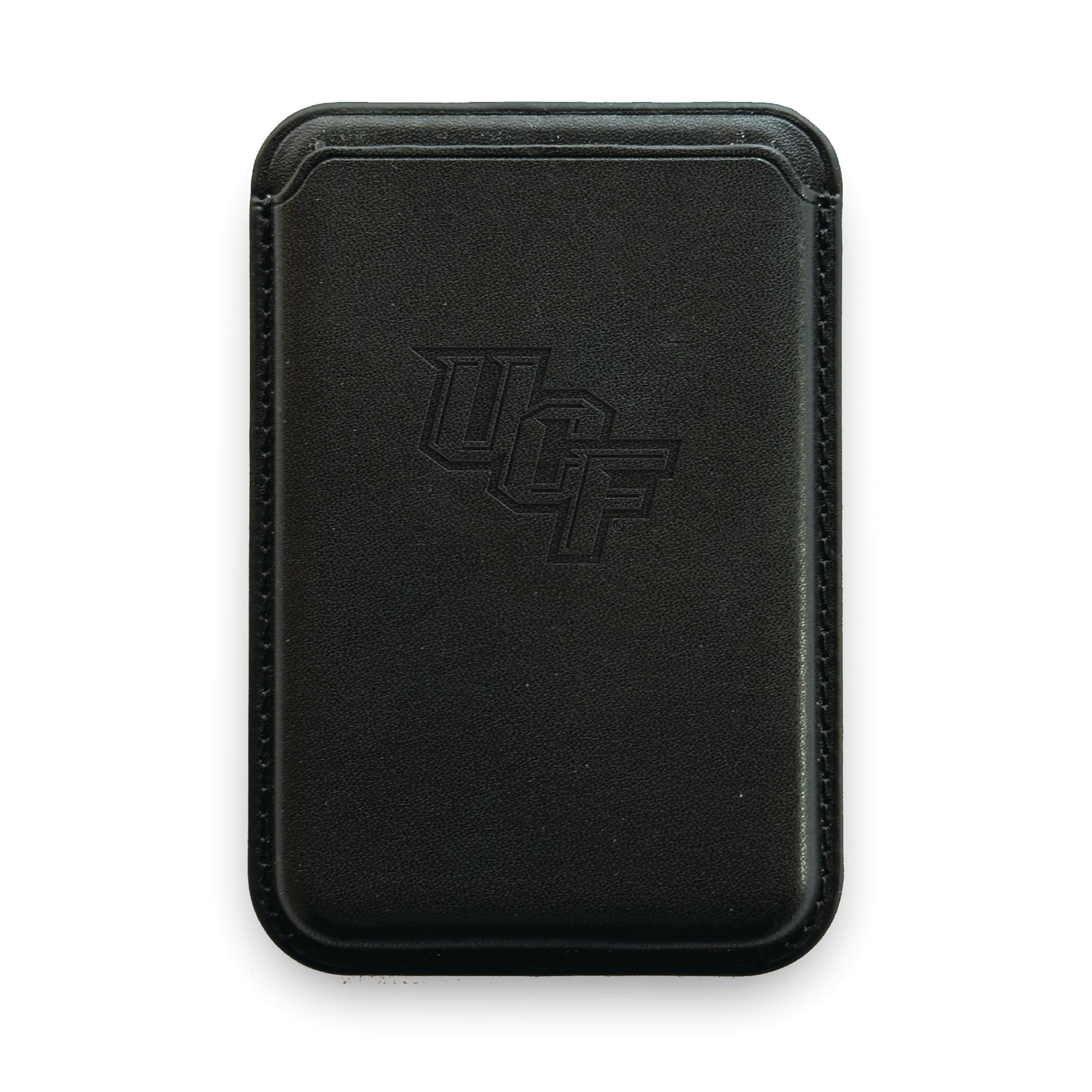 Monaco Leather Cellphone ID wallet with MagSafe Black