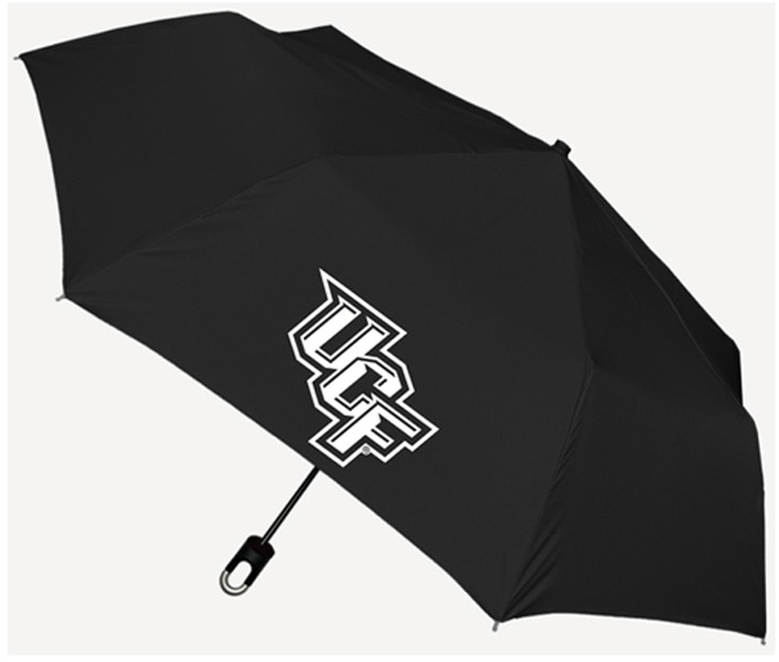 UCF Knights "Storm Clip" Mini Folding Emblematic Solid Umbrella 42" Coverage