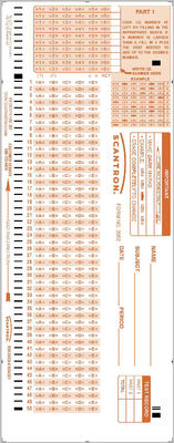 Scantron Form 2052